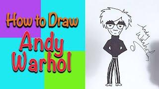 Activity 1- Andy Warhol - How to Draw Andy Warhol . . . Cartoon Fun!