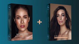 Creator's Bundle - Retouching Action Full pack + Advanced Color Grade