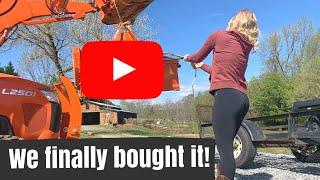 We finally bought it!! Best Tractor attachment! best garden tiller