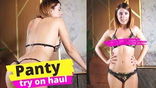 G string panty try on haul Sweet Alise at transparent lingerie haul hot panties haul Sweet Alise