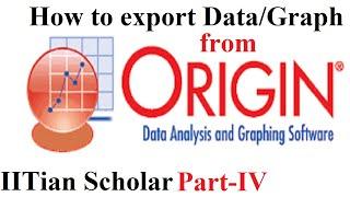 How to export data/graph from Origin| how to export data/graph in Origin pro