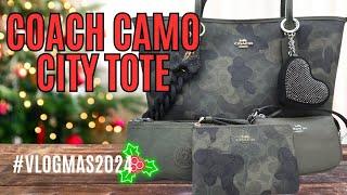 Coach Camo City Tote WIMB | Vlogmas Day 4