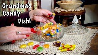 ASMR~Request~Grandma's Candy Dish! (No talking) Wrapper crinkles~ Looped 1X (Chewing toward the end)