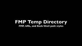FileMaker Temporary Path Custom Function