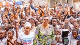 Judith Suminwa a procédé ce lundi 2 septembre au lancement officiel de la rentré scolaire à kimpese.