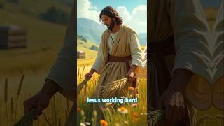 Jesus working hard, cultivating wheat #shorts #shortviral #viralshort #love #wheat #israel