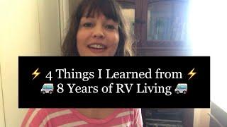 4 Things I Learned from 8 Years of RV Living