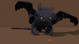 Toothless Playing | Blender 3D HTTYD Animation