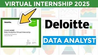 Deloitte Data Analyst Online Internship with Certificate | Learn Data Tool | What is Data Analytics