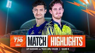 Abu Dhabi T10 2024 I Match 6 Highlights_ Team Abu Dhabi vs UP Nawabs _ Season 8