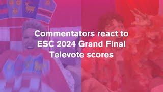 Eurovision 2024 - Commentator Reactions to Televoting Points - Grand Final - ENGLISH SUBTITLES