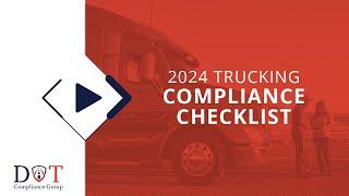 2024 Compliance Checklist | DOT Compliance Group