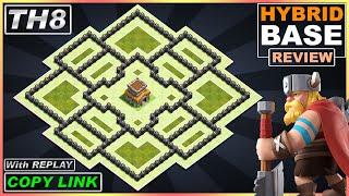 BEST! TH8 Base [Defense] 2021!! Anti Dragon, Hog Riders & Valk TH8 Base with REPLAY - Clash of Clans