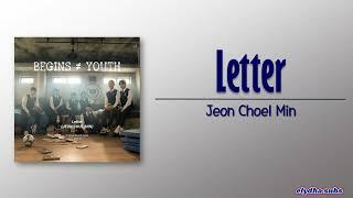 Jeon Cheol Min(전철민) - Letter [Begin_Youth OST Part 4] [Rom|Eng Lyric]