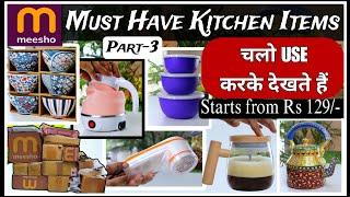 Meesho Affordable Kitchen Items Review | Meesho Kitchen Finds | Meesho Kitchen Haul.