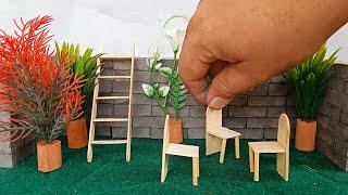 build bricklaying miniature wall with little bricks - beautiful green yard diorama - house no 03