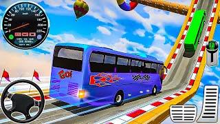 Ultimate Mega Ramp Bus Stunts Simulator - Coach Bus Extreme Stunt Racing - Android Gameplay