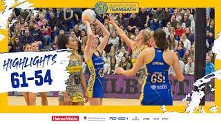 Team Bath 61 Leeds Rhinos 54 - Netball Super League 2023