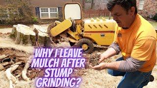 Why I Leave Mulch After Stump Grinding