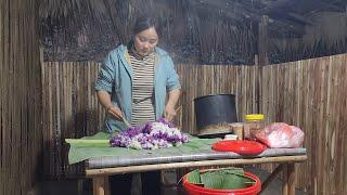 17 year old single mother - how to make purple sticky rice and daily life