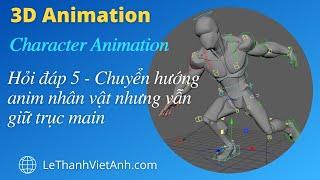 Character Animation - Hỏi đáp 5 - Chuyển hướng anim nhân vật nhưng vẫn giữ trục main
