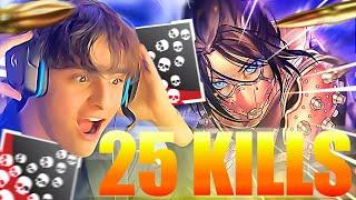 25 KILLS 6350 DEGATS SOLO VS TRIO AVEC MES ARMES FAVORITES SUR APEX LEGENDS GAMEPLAY