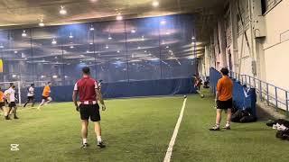 SLC indoor soccer Thursday div 1 2nd half highlights Sporting fc horror 4-1 loss vs QAR From March 6