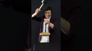 Will the potato drop if I HIT the handle? LIKE THIS!?  #physics #fyp #reels #shorts #shortsvideo