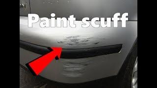 How to remove Paint Scuffs on your Car !! Diy