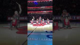 Violet Port with the Chicago Bucket Boys for the Chicago Bulls Halftime show #drums #drummergirl