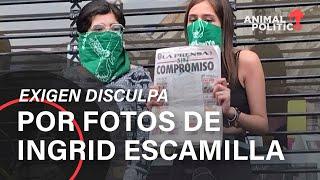 Feministas exigen disculpa pública a medios que publicaron foto del feminicidio de Ingrid Escamilla