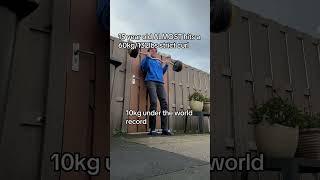 15 year old 60kg strict curl