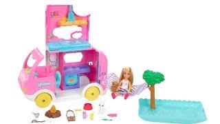 Barbie Camper Playset - Chelsea Barbie - ASMR Toys  #barbie #cooltoys