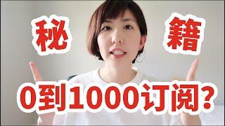 新博主如何从0到1000订阅？快速增加youtube频道订阅的11个方法-你的频道为什么没人看？新博主youtube视频没人看？没流量怎么办？我总结的经营频道的经验-快速突破1000订阅