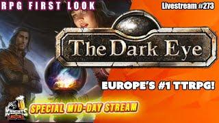 The Dark Eye - Germany's version of Dungeons and Dragons - RPG First Look  - Livestream #273