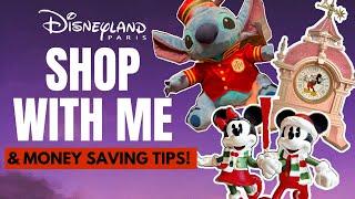 Disneyland Paris Shop With Me & Money Saving Tips! Includes Disney Christmas merchandise too!