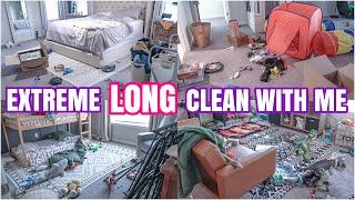 EXTREME LONG CLEAN WITH ME | MESSY HOUSE TRANSFORMATION | EXTREME CLEANING MOTIVATION 2025