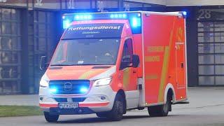 [E-RTW + ALARM-AMPEL] Elektro-Rettungswagen der Berufsfeuerwehr Hannover auf Einsatzfahrt