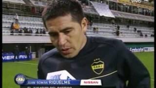 Riquelme habla luego del partido con Vélez