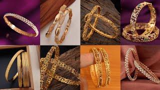 Latest  Viral Collections of Gold Bangles // Antique Bangle Designs // #BridalBangles #trending