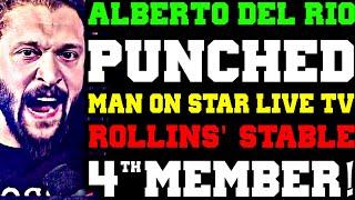 WWE News! Alberto Del Rio Punched A Man On Live TV! 4th Member of Seth Rollins’ Stable! Star's Heat