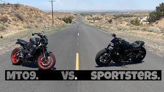 Harley Davidson Sportster s vs Yamaha mt09