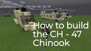 Minecraft tutorial - How to build the Chinook Helicopter (simple)