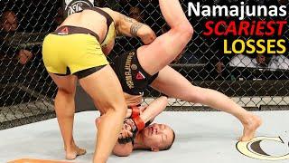 Rose Namajunas LOSSES (EARLY) in MMA Fights: KO, CHOKE