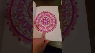 completed 100 mindful mandalas over review video