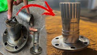 How To Repair Broken Circle DriveShaft |Amazing Restoration Cat Grader Shaft CircleDrive repairing