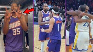 Kevin Durant & Phoenix Suns Celebration After Crazy Win vs. Golden State Warriors!