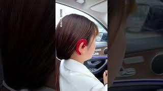 不塞耳机也能听歌的骨传导蓝牙耳机，不伤耳朵，戴再久耳朵也不疼#蓝牙耳机 #骨传导耳机