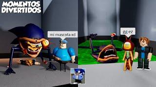 ESCAPA DE SHIN SONIC OBBY MOMENTOS DIVERTIDOS (ROBLOX)