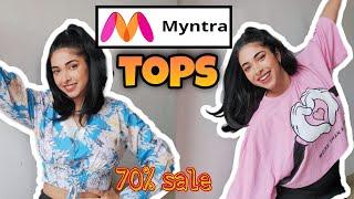 Myntra trendy tops haul starting from Rs.249 | Myntra Tops & tees under 500 | Myntra sale 2021